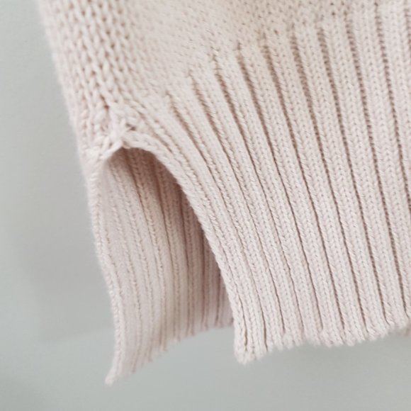 Open Cardigan Sweater 100% Cotton Size M - Picture 3 of 8